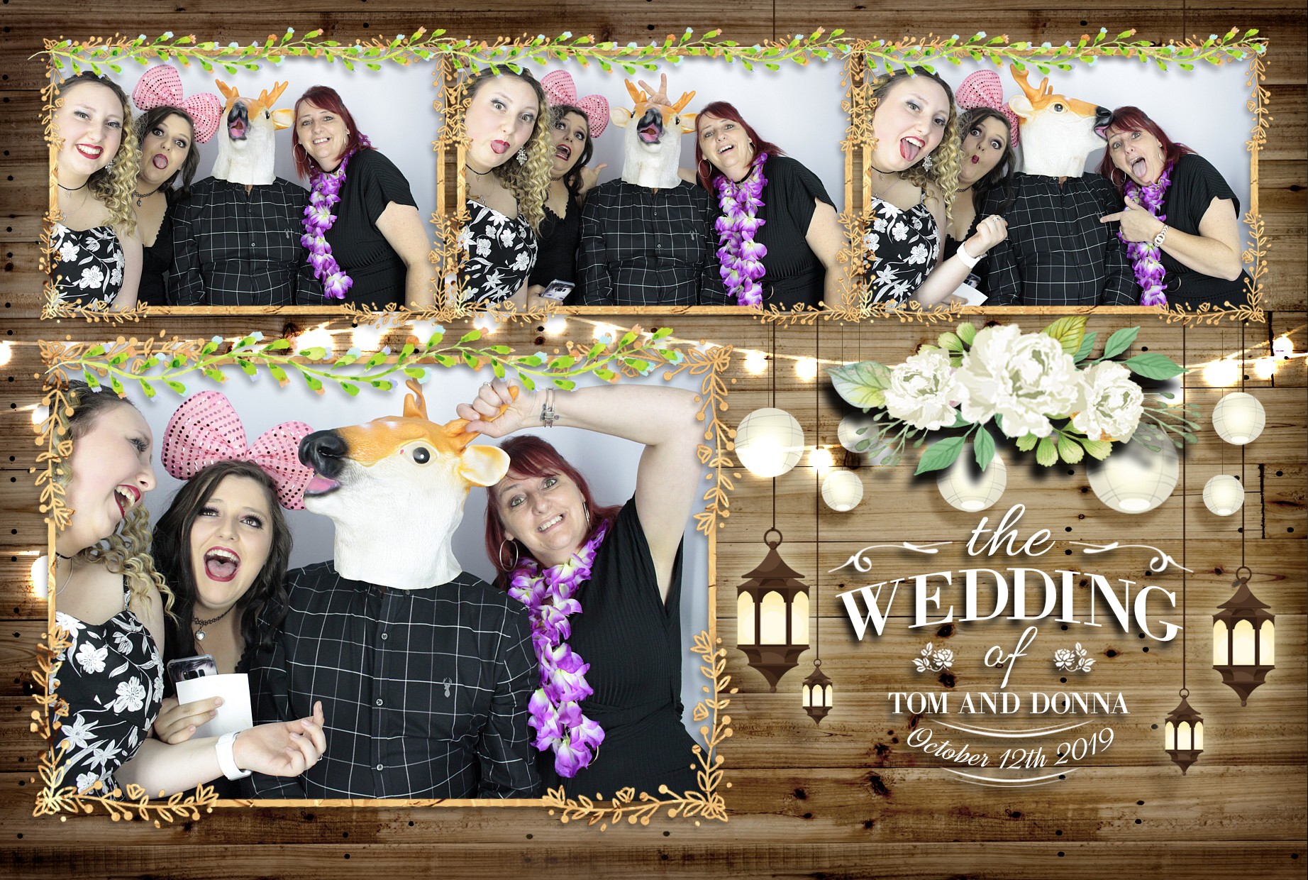 Tom & Donna's Wedding  | View more photos from the event at gallery.myphotoboothexperience.co.uk/u/MyPhotoBoothExperienceLtd/Tom-Donnas-Wedding
